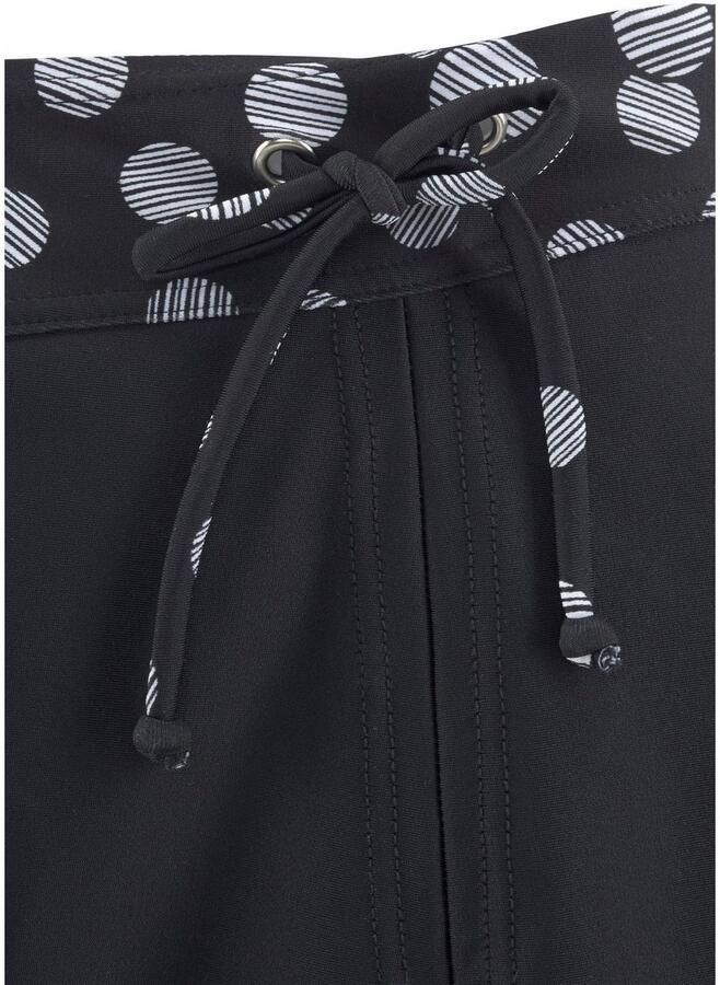 Lascana Zwemrok met geïntegreerd bikinibroekje en gedessineerde boord