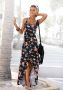 Lascana Maxi-jurk met beenuitsnede aan de voorkant zomerjurk met bloemenprint strandjurk - Thumbnail 1