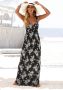 Lascana Maxi-jurk met bloemenprint en verstelbare halslijn zomerjurk - Thumbnail 1
