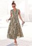 Lascana Maxi-jurk met animal print en knoopsluiting zomerjurk strandjurk - Thumbnail 1
