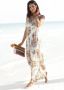 Lascana Maxi-jurk met kleurrijke paisley print en verstelbare halslijn zomerjurk - Thumbnail 1
