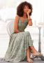 Lascana Maxi-jurk van geweven viscose cut-out op de rug chiffon stof zomerjurk - Thumbnail 1