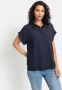 Lascana Overhemdblouse van mix van linnen met knoopsluiting linnen blouse met korte mouwen - Thumbnail 1