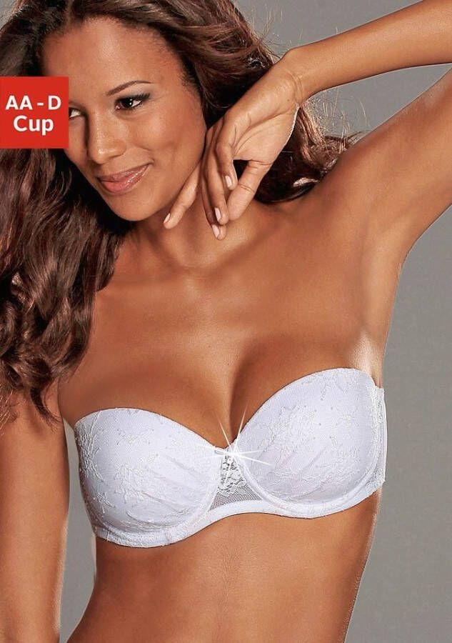 Lascana Push-up-bh Chelina met afneembare normale en transparante bandjes ondergoed