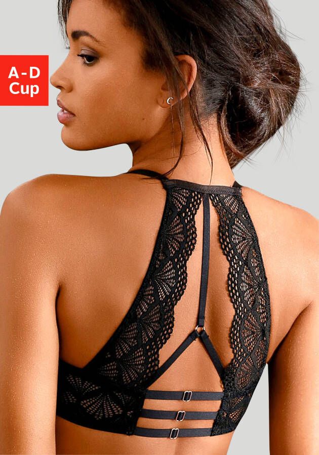 Lascana Push-up-bh Sienna met decoratieve kanten achterkant sexy dessous