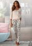 Lascana Pyjama met gedessineerde broek (2-delig) - Thumbnail 1