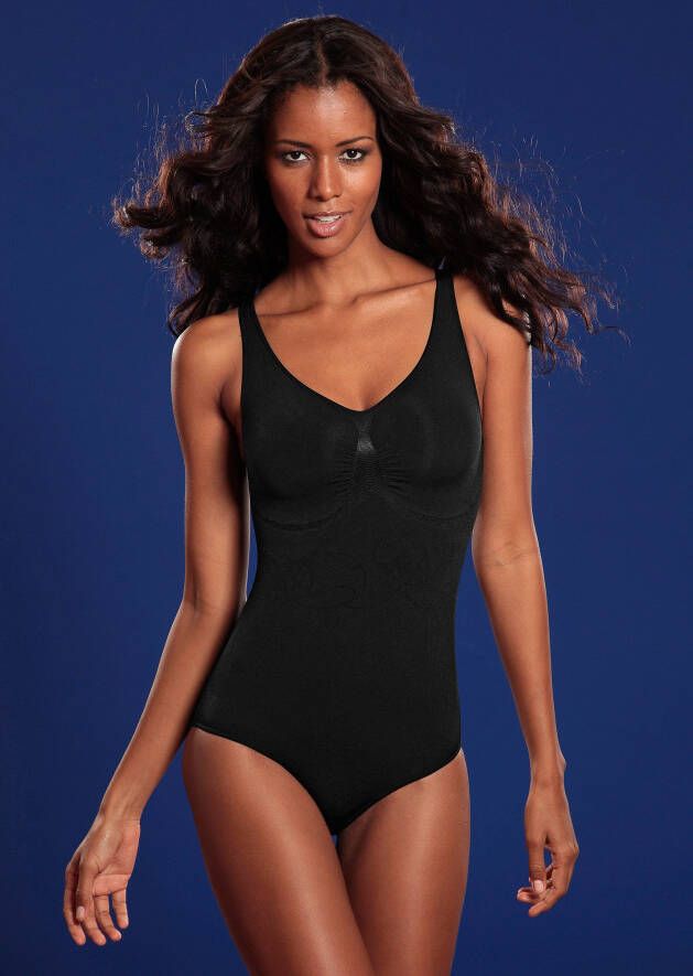 Lascana Shaping-body NAADLOOS met fijn gebreide bloemenrank shapewear body basic