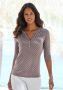 Lascana Shirt met 3 4-mouwen in modieuze blouse-look - Thumbnail 1