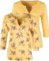 Lascana Shirt met 3 4-mouwen in modieuze blouse-look (Set van 2) - Thumbnail 1