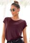 Lascana Shirt met korte mouwen in basic stijl t-shirt van zachte viscose - Thumbnail 1