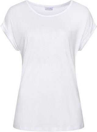 Lascana Shirt met korte mouwen in basic stijl t-shirt van zachte viscose