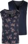 Lascana Shirttop in modieuze blouse-look (2-delig Set van 2) - Thumbnail 1