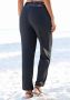 Lascana Strandbroek met gehaakte tailleband en zakken jersey broek elastisch comfortabel - Thumbnail 1