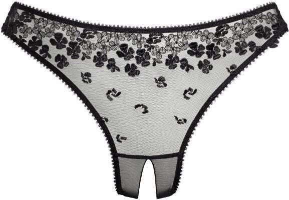 Lascana String-ouvert met borduurkant in 3d-look