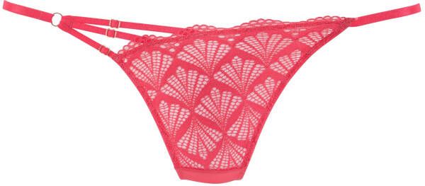 Lascana String Sienna met grafische kant