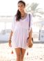 Lascana Tuniek gemaakt van crêpe viscose blousejurk strandkleding transparant - Thumbnail 2