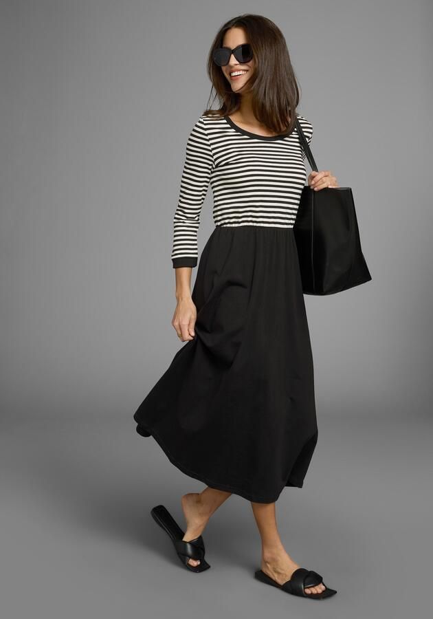 Laura Scott 2-in-1-jurk met streepdesign - Foto 6