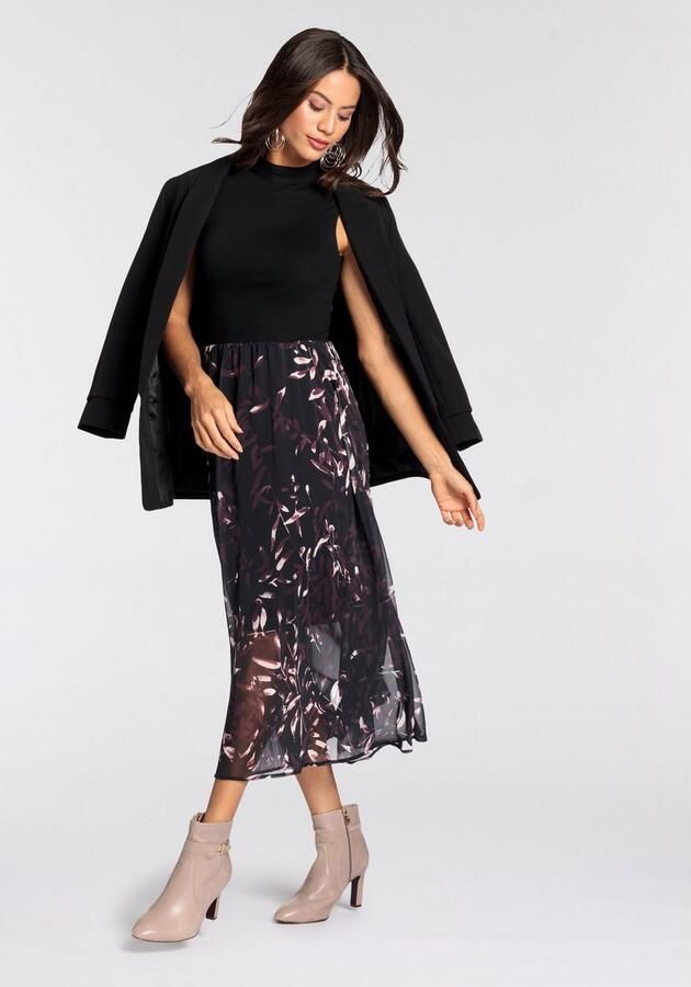 Laura Scott Avondjurk voor chique gelegenheden en casual vrijetijdlooks kuitlang - Foto 4