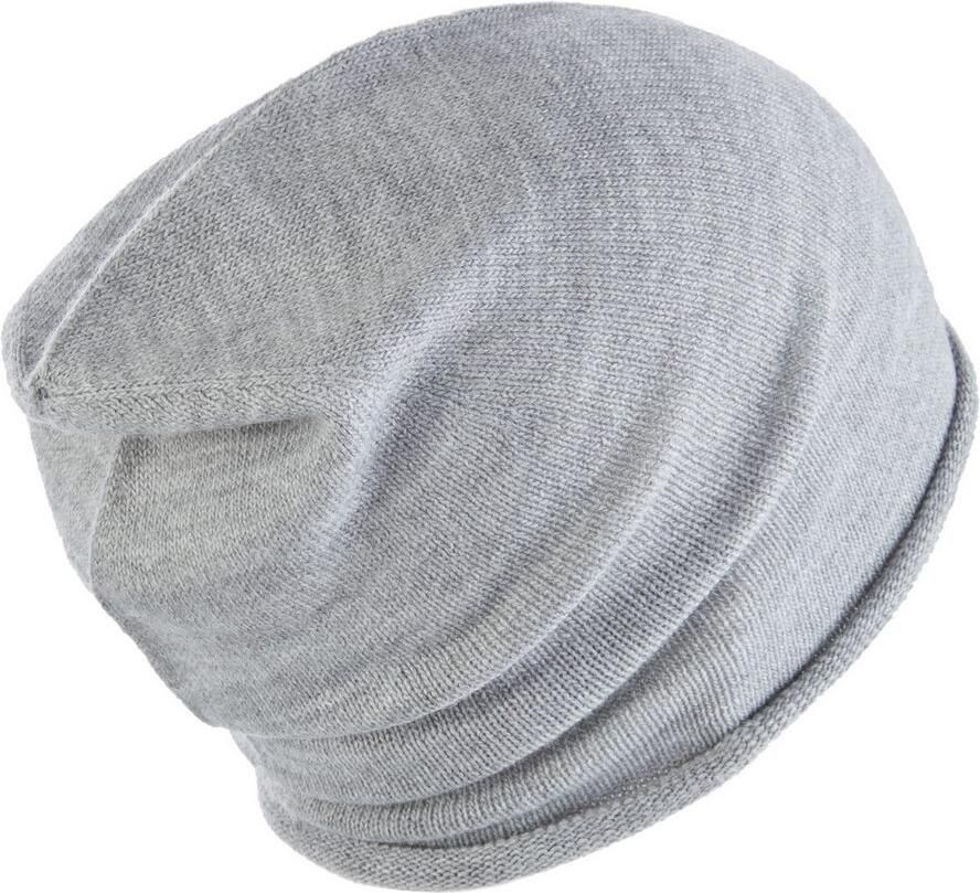 Laura Scott Beanie van zacht fijn breiwerk met modieuze rolrand nieuw