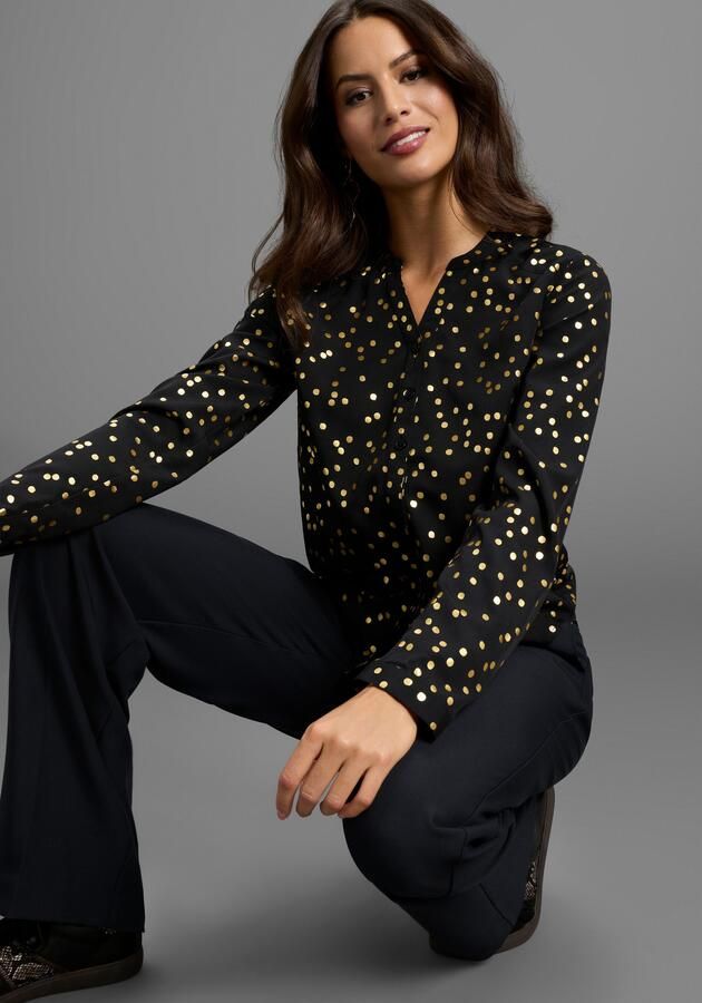 Laura Scott Blouse met lange mouwen met glitterprint - Foto 6