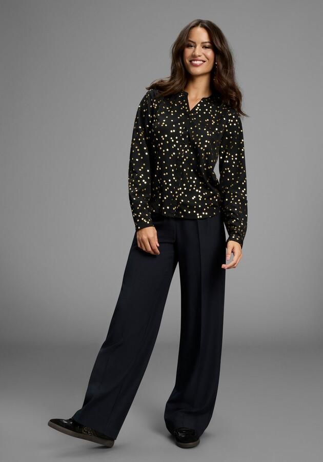 Laura Scott Blouse met lange mouwen met glitterprint - Foto 4