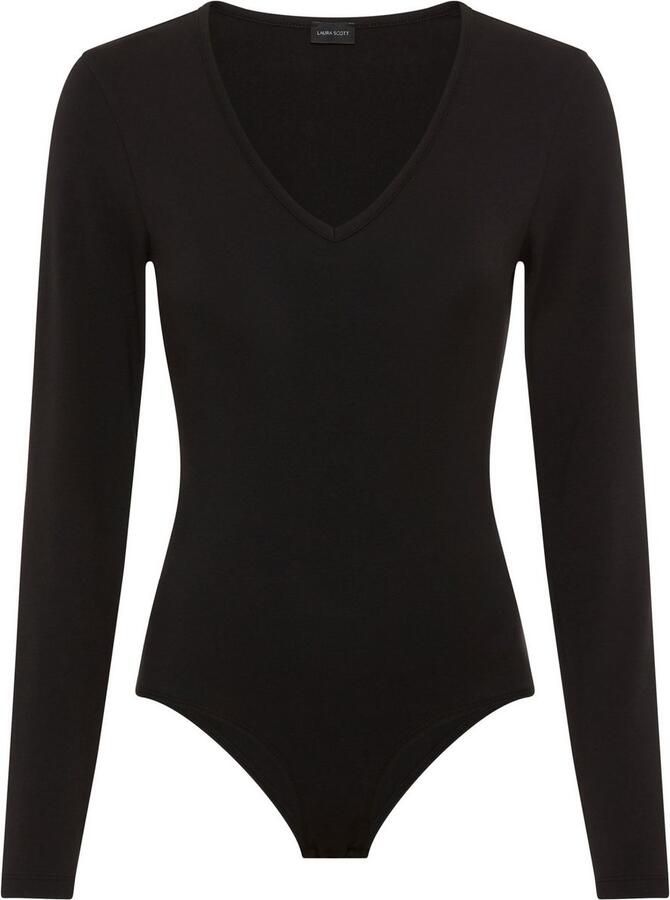 Laura Scott Body met lange mouwen Met een diepe V-hals NIEUWE COLLECTIE