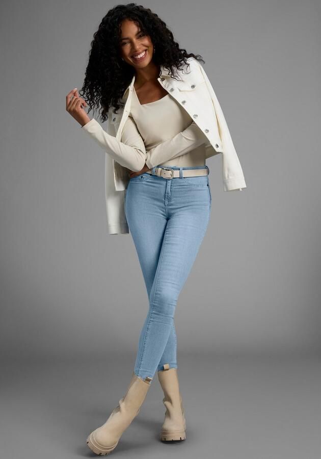 Laura Scott Body met lange mouwen met modieuze vierkante halslijn nieuwe collectie - Foto 8