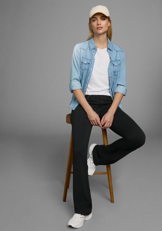 Laura Scott Bootcutbroek in jerseykwaliteit - Foto 3