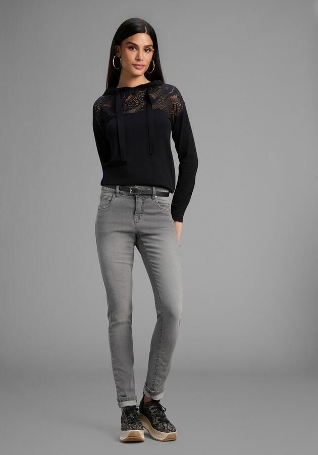 Laura Scott Capuchontrui zacht winterbreisel met vrouwelijke kanten inzet - Foto 4