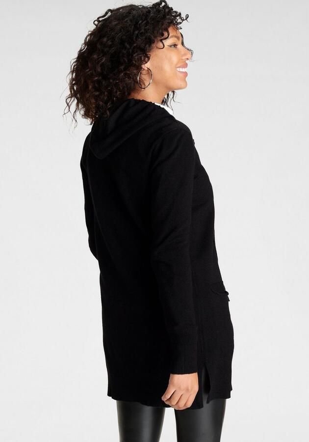 Laura Scott Capuchonvest met capuchon en glinsterende banden - Foto 4