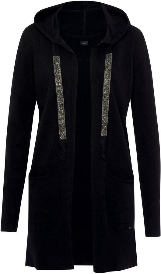 Laura Scott Capuchonvest met capuchon en glinsterende banden - Foto 6