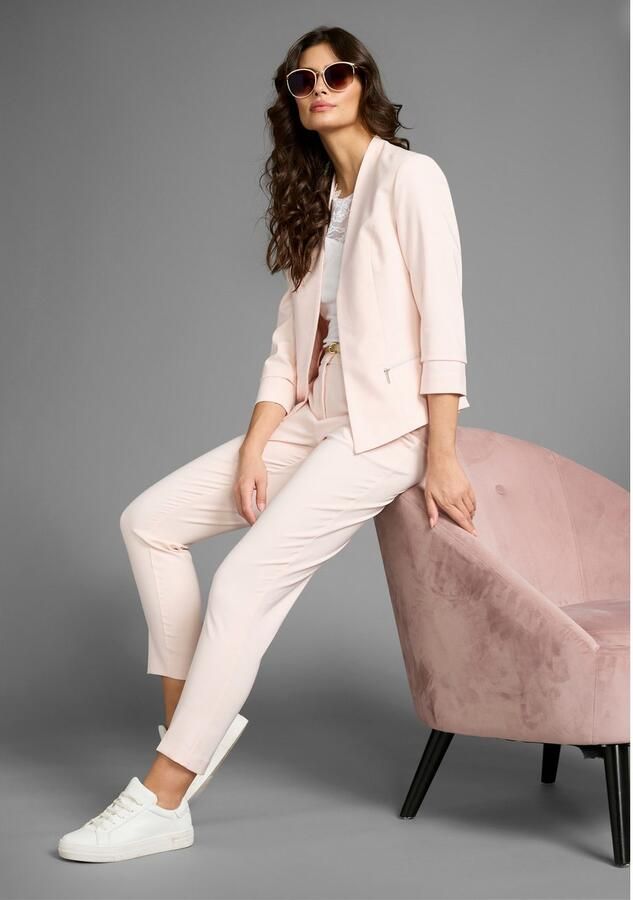 Laura Scott Zonnebril met goudkleurige volle rand en roze halfrand nieuw - Foto 2