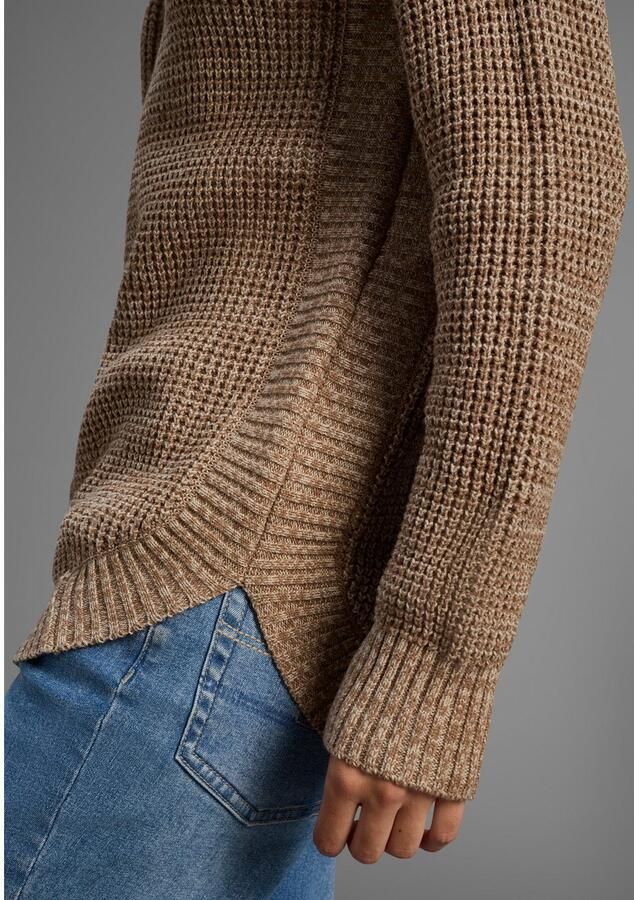 Laura Scott Coltrui Wintertrui in casual fit met wafelstructuur NIEUWE COLLECTIE - Foto 2