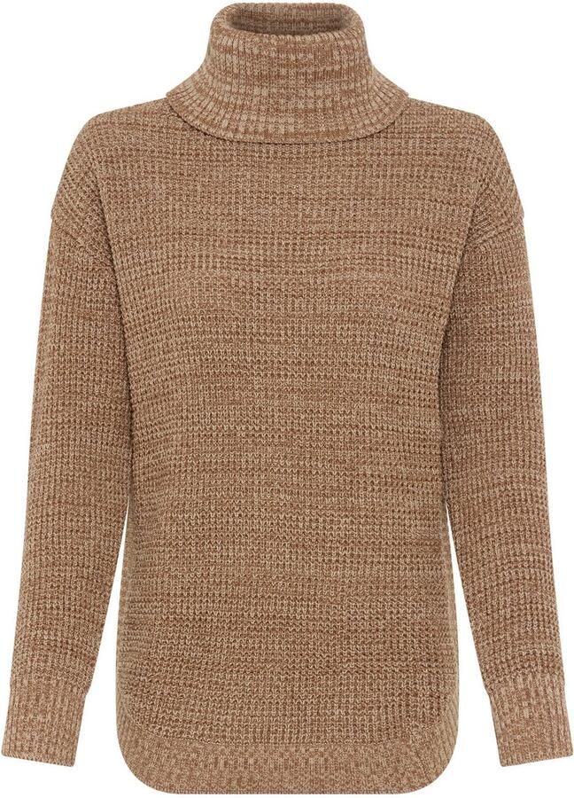 Laura Scott Coltrui Wintertrui in casual fit met wafelstructuur NIEUWE COLLECTIE