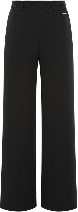 Laura Scott Comfortbroek van elastische stof met decoratieve knopen aan de tailleband - Foto 5