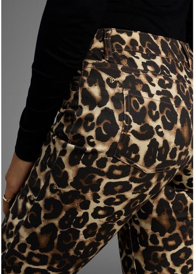 Laura Scott Five-pocketsbroek in modieuze leoprint