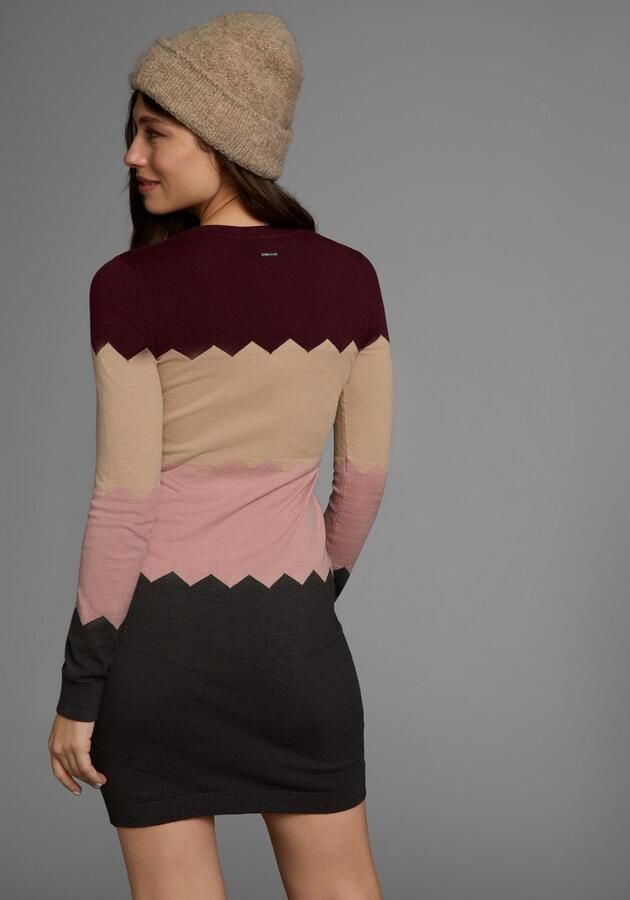 Laura Scott Gebreide jurk figuuraccentuerend met bijzonder streepmotief - Foto 5