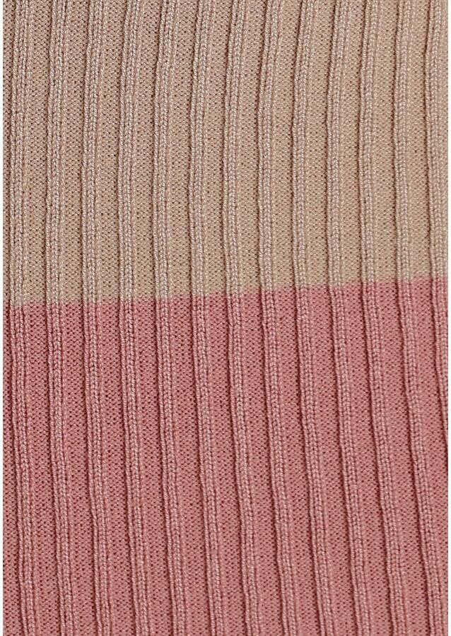 Laura Scott Gebreide jurk in midiform met geweldig streepdesign - Foto 2