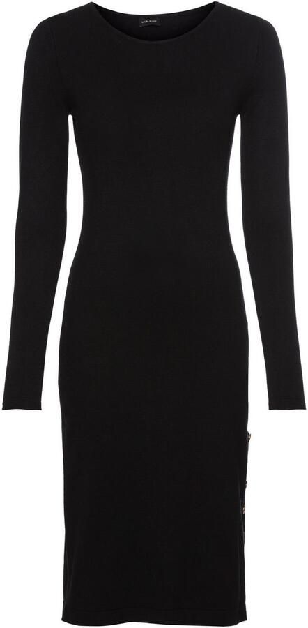 Laura Scott Gebreide jurk in midilengte met zijdelingse knopen - Foto 5