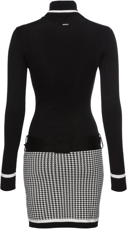 Laura Scott Gebreide jurk in retro-look met riem - Foto 4