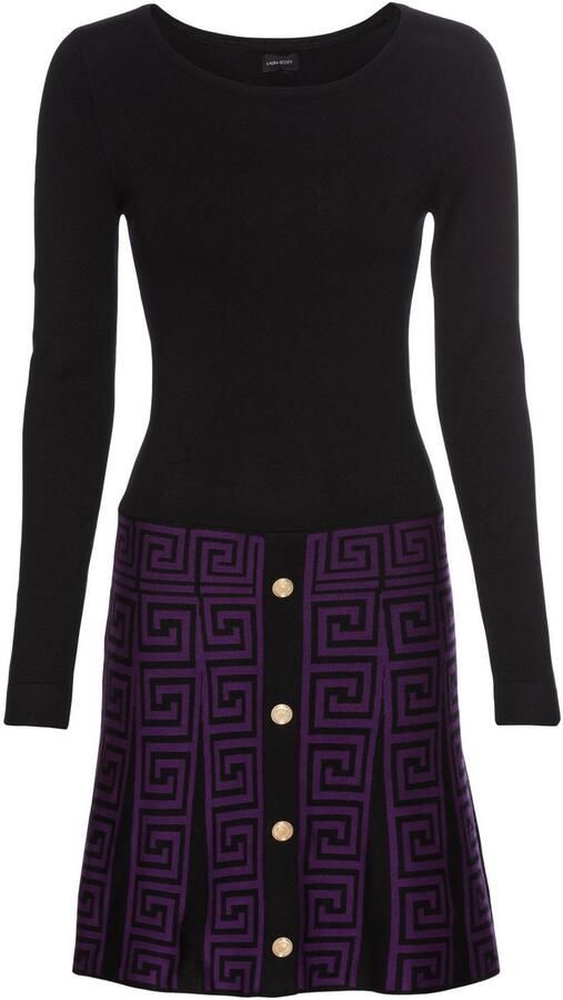 Laura Scott Gebreide jurk met edele sierknopen - Foto 5