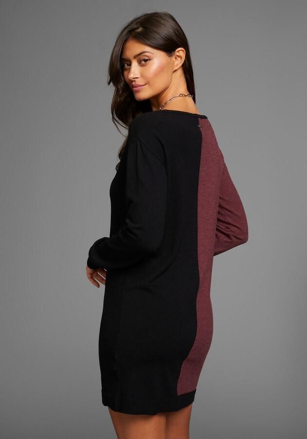 Laura Scott Gebreide jurk met tweekleurig colourblock design - Foto 2