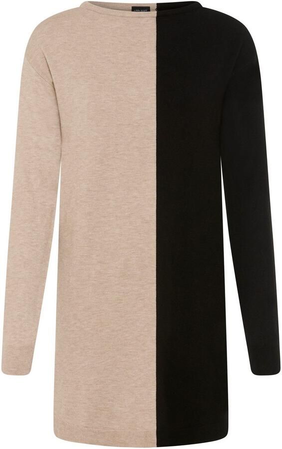 Laura Scott Gebreide jurk met tweekleurig colourblock design - Foto 5