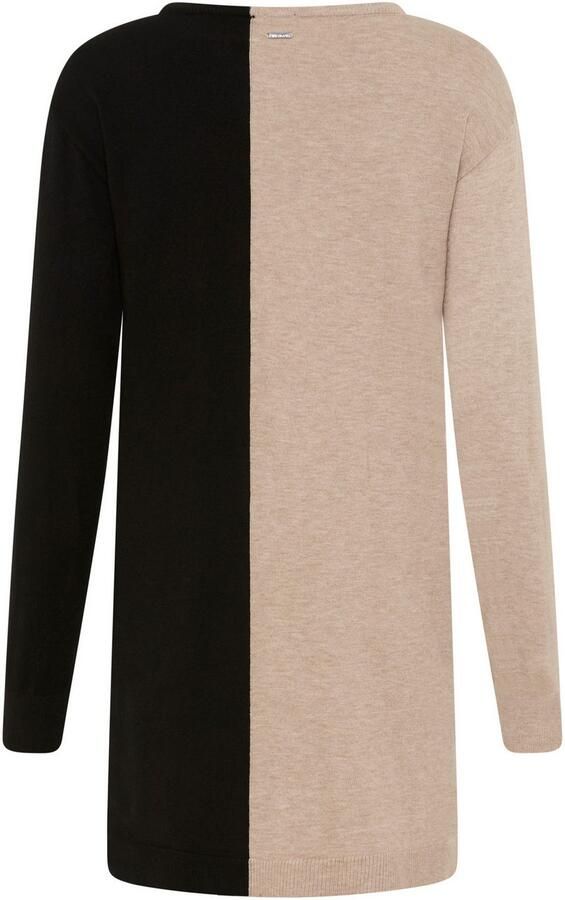 Laura Scott Gebreide jurk met tweekleurig colourblock design - Foto 6