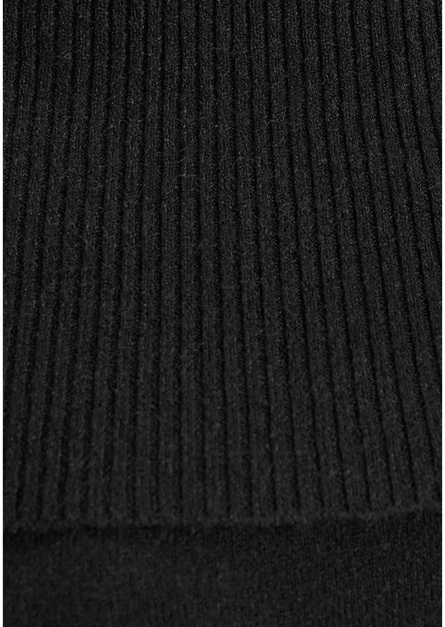 Laura Scott Gebreide jurk met vrouwelijke carmenhals - Foto 3