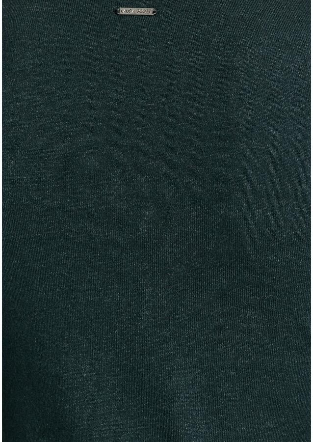 Laura Scott Gebreide jurk van viscosemix met vrouwelijk ruchedetail - Foto 2