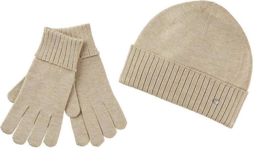 Laura Scott Gebreide muts (set 2 stuks Incl. handschoenen) - Foto 3