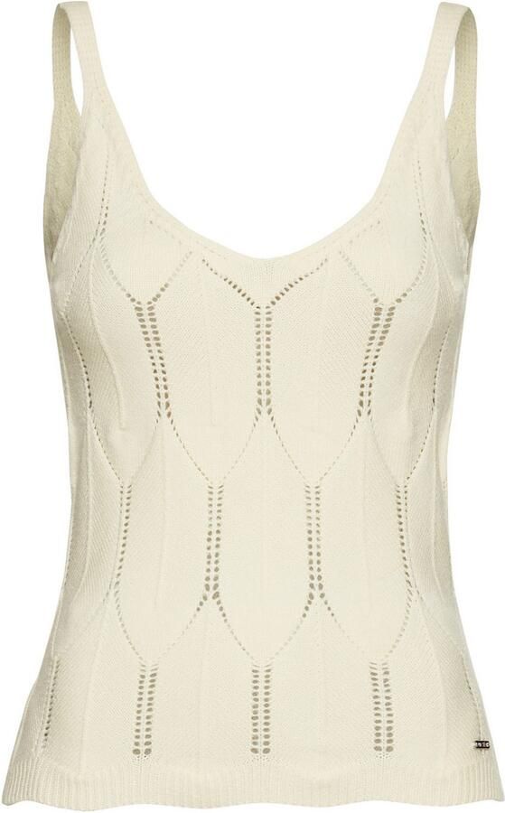 Laura Scott Gebreide top in modieus ajour breipatroon - Foto 5