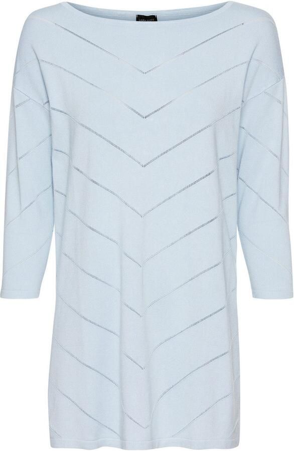 Laura Scott Gebreide trui met ajourpatroon en 3 4 mouwen - Foto 5