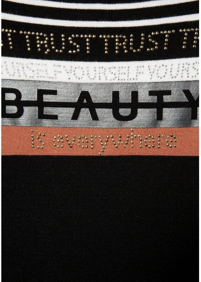 Laura Scott Gebreide trui met een streepdessin en glinstersteentjes - Foto 2